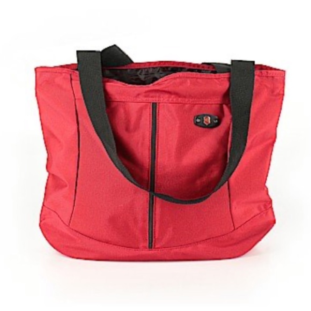 Victorian ox Swiss Army Red and Black Tote Bag